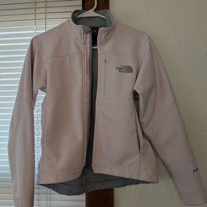 Pink northface shell jacket